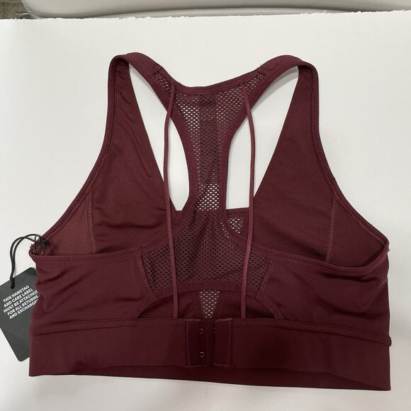 Savage X Fenty RACER X SPORTS BRA Size L Wine Night Purple Medium Impact NEW - Picture 5 of 10